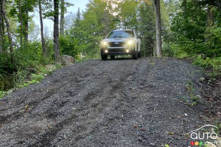 La Subaru Outback Wilderness 2022, avant la descente